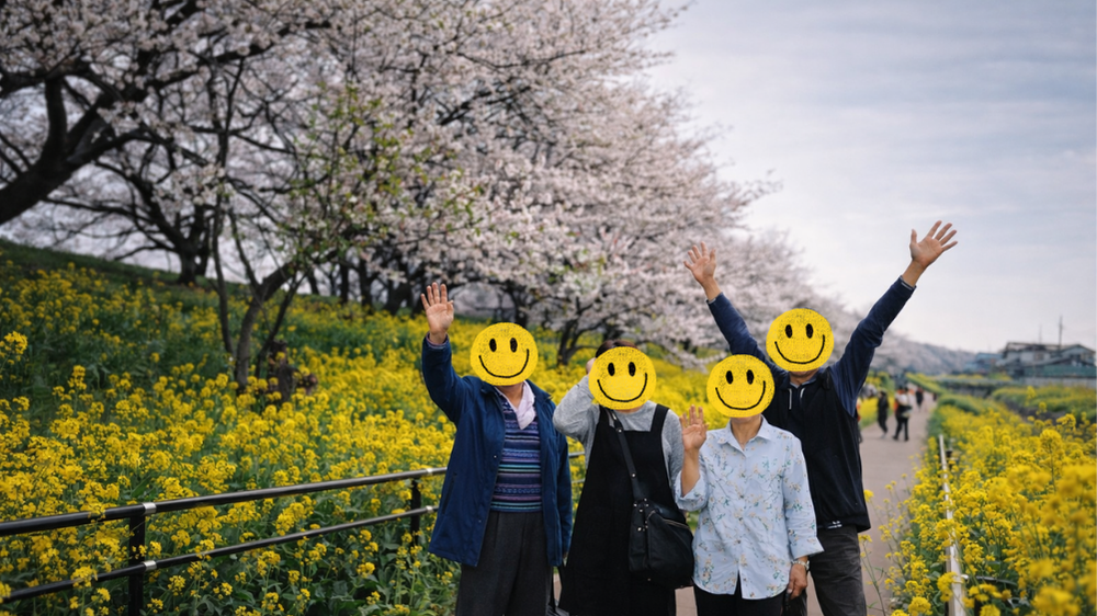 みんなで春を楽しんだ様子